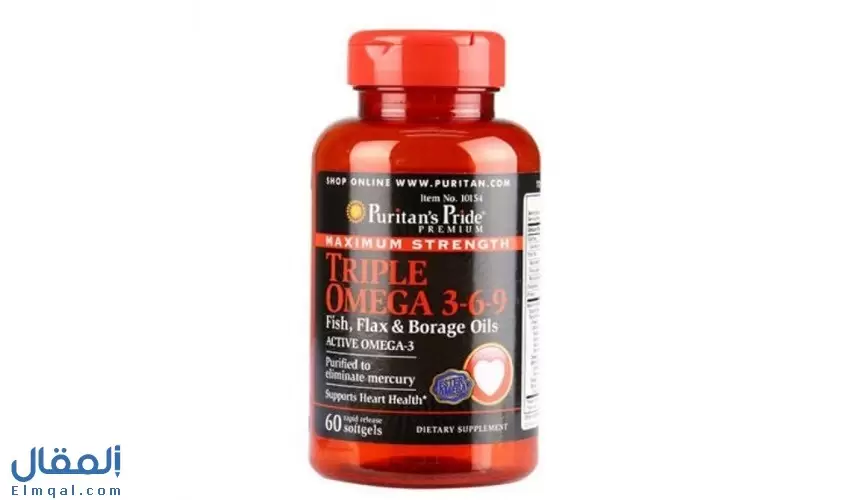 تريبل أوميجا الأمريكي triple omega 3-6-9 أحماض أوميجا 3 الدهنية فوائد للشعر وللحامل